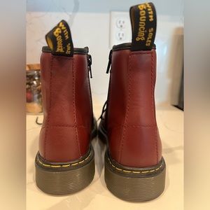 Maroon Air Wair Ankle Boots